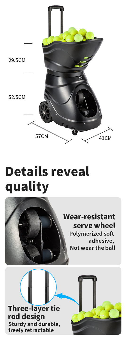 SIBOASI T2202A Tennis Ball Machine