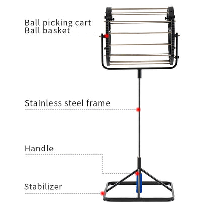 SIBOASI S709 Tennis Ball Picker (80 Balls)