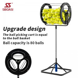 SIBOASI S709 Tennis Ball Picker (80 Balls)